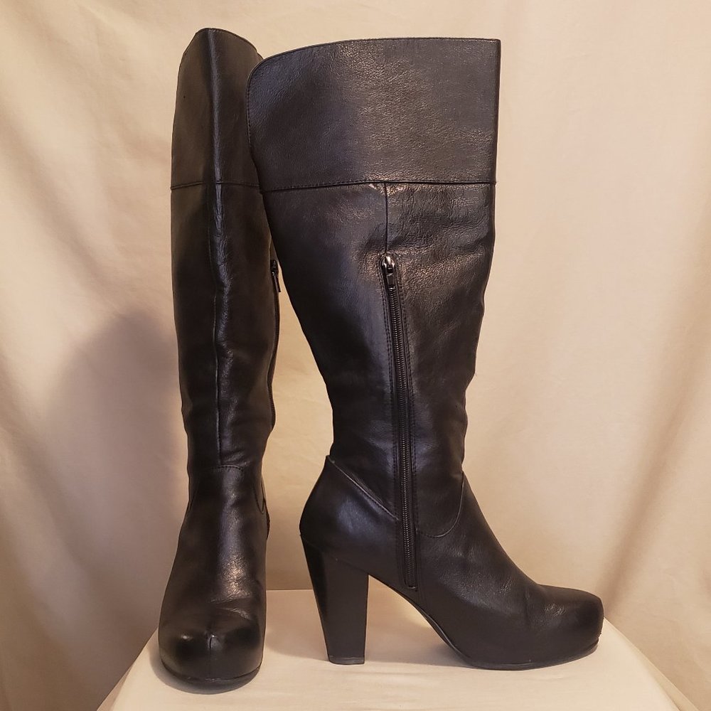 Steve Madden Knee Length Leather Boots